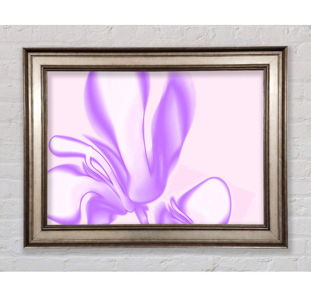 Lilac Ripple Gerahmter Druck Wandkunst