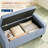 Tufted Armrest Storage Ottoman Bench with Wooden Legs for Entryway Bedroom Living Room-369537548