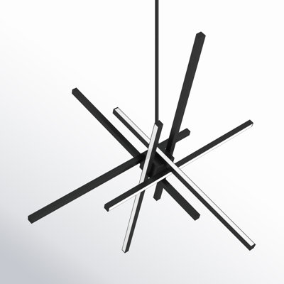 Rochelle 5 Light Metal Dimmable LED Sputnik Chandelier