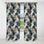 Motif de marbre Urban Oasis - Rideau de marbre abstrait - Rideau de marbre occultant en velours - 1 panneau-107538499