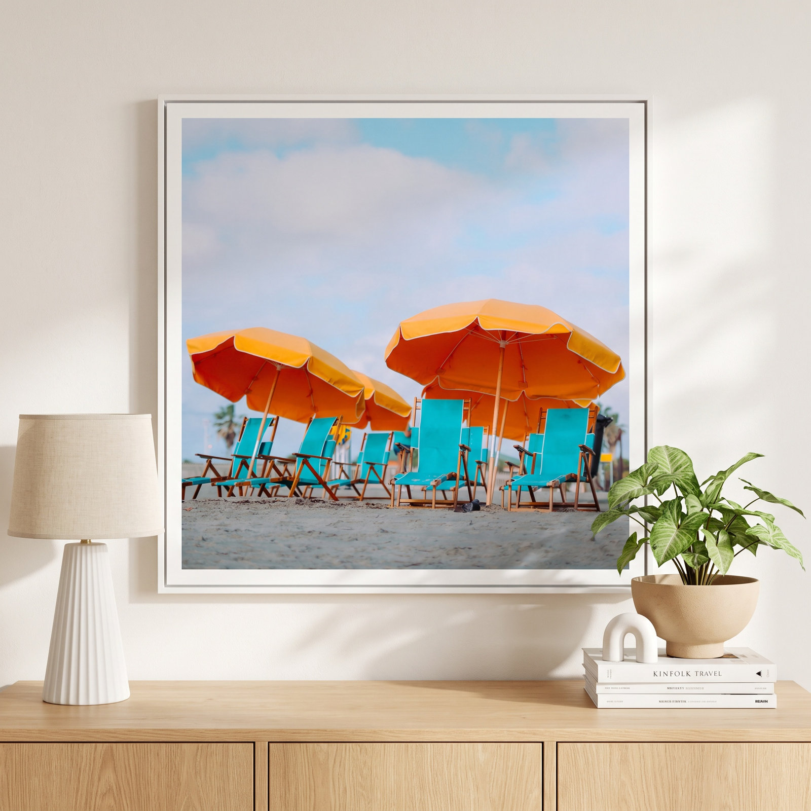 Yellow Umbrellas Photograph Print