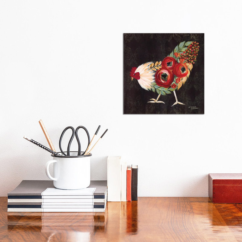 Botanical Rooster - Gallery-Wrapped Canvas Giclée