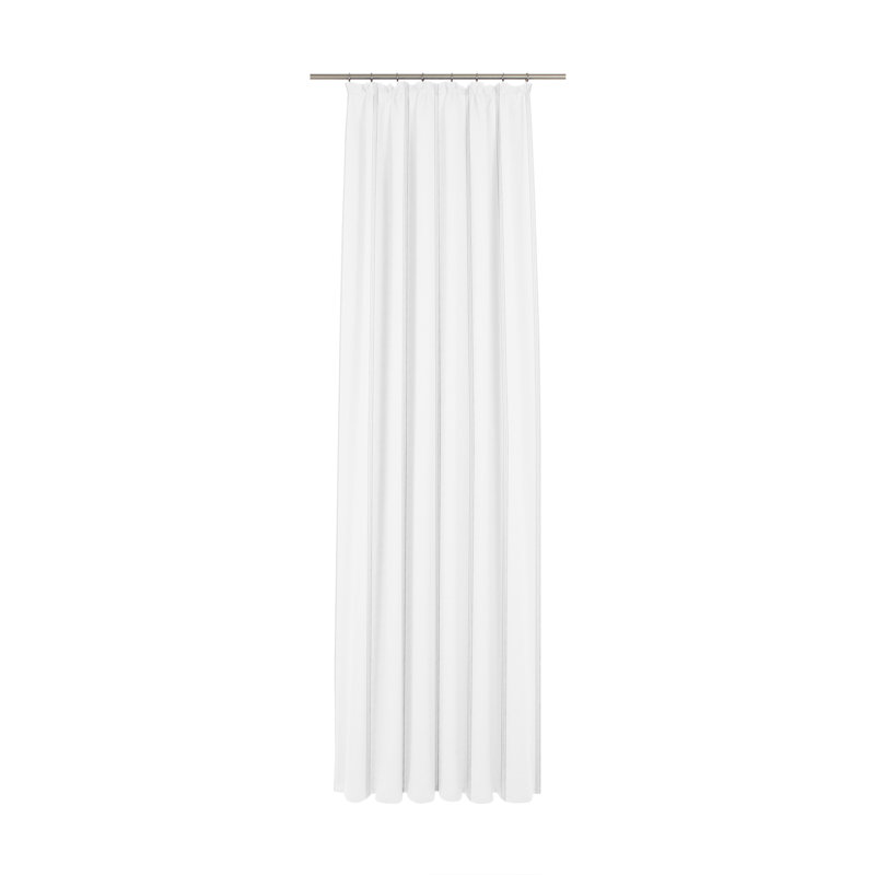 Chloe Sheer Single Curtain Panel, White, 200cm Width x 125cm Drop