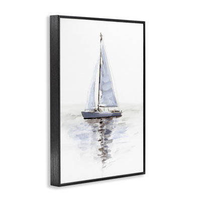 Art minimaliste de giclée par voilier par Victoria Barnes