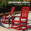 Chaises berçantes d'extérieur en PEHD pour patio-552783086