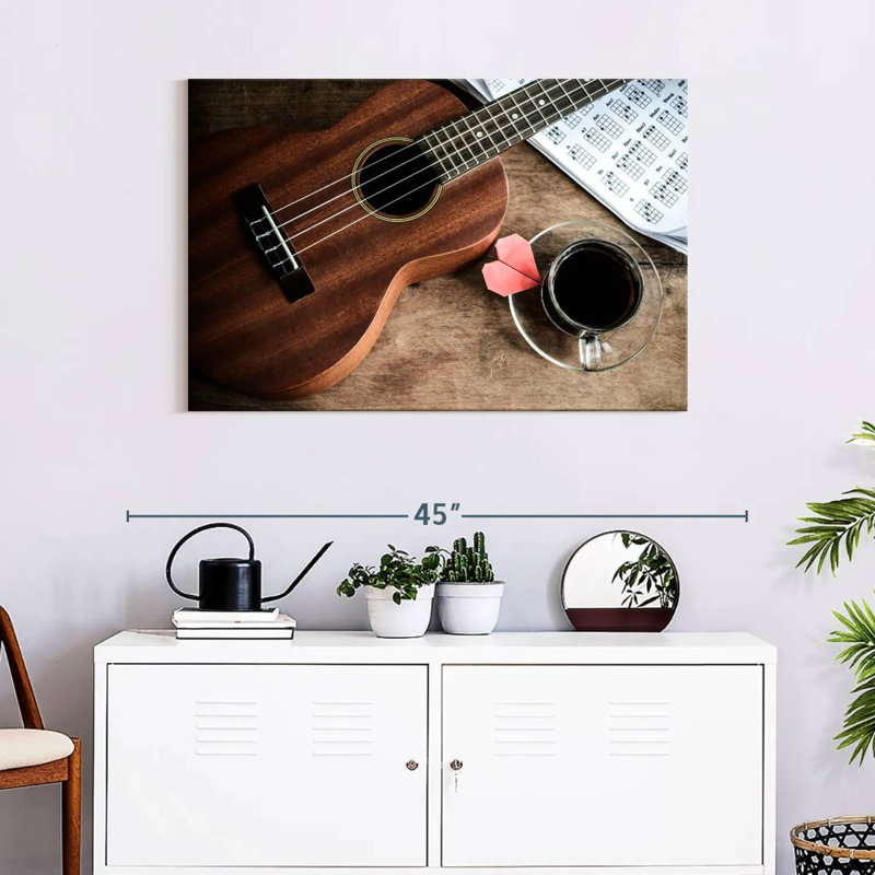 Abarca Coffee And Ukulele, 24" H x 36" W