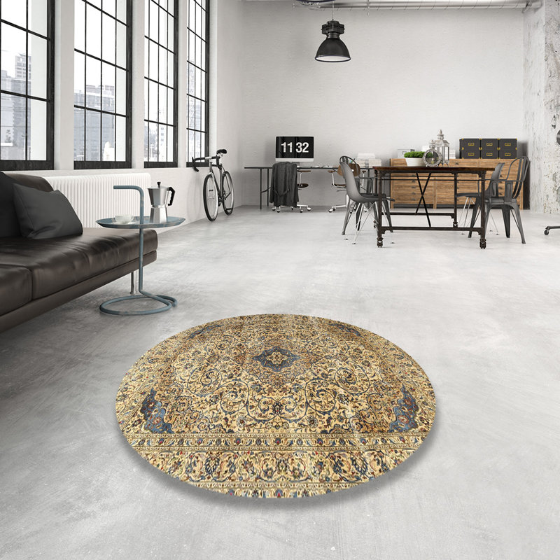 Aayden Oriental Indoor Rug, Round 8'