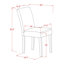 L'ensemble 7 pièces comprend une table rectangulaire en ciment et 6 chaises rembourrées en similicuir blanc - Lin brossé blanc-2054196294-2120022521-2054196293