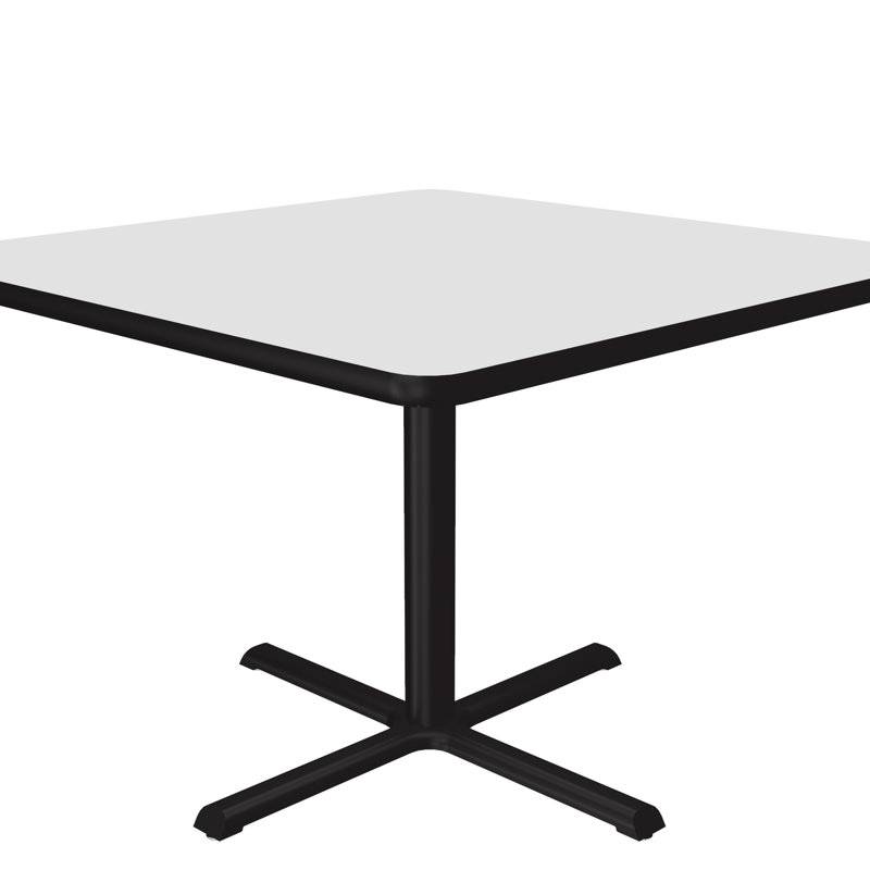 Table carrée pour salle de pause, H 29 po x L 42 po x L 42 po