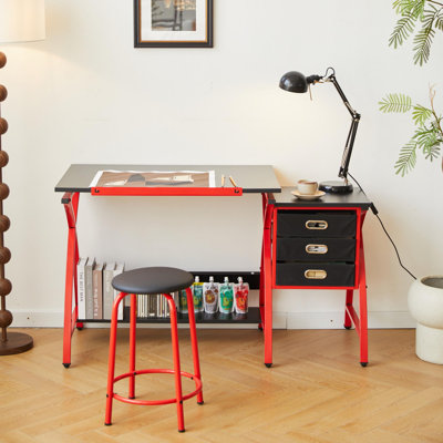 drafting table sliver with stool