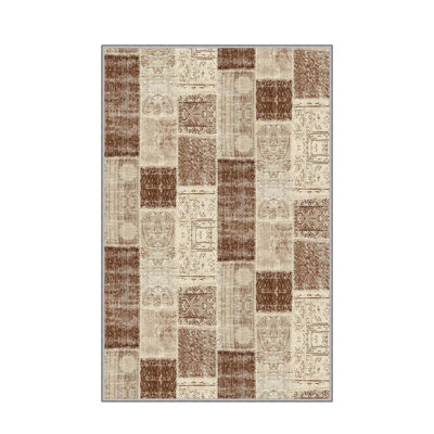 Luxurious 3D Printed Woven Carpet, 55.1 x 86.6 inches | 100% Polyester, Antibacterial, Machine Washable | Non-Slip PVC Felt Dot Underside, 0.3 in Pile Height | Perfect for Living Room, Bedroom & Home Decor