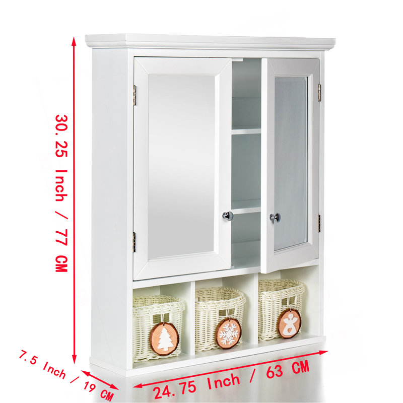 Armoire de rangement polyvalente pour salle de bain avec tablettes réglables et option de fixation murale