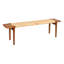 Banc long en teck et rotin