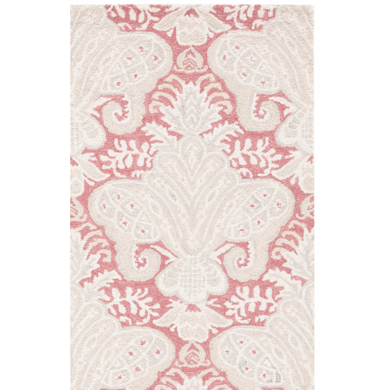 Hippocrates Hand Tufted Wool And Cotton With Latex Ikat Rug, Square 5'