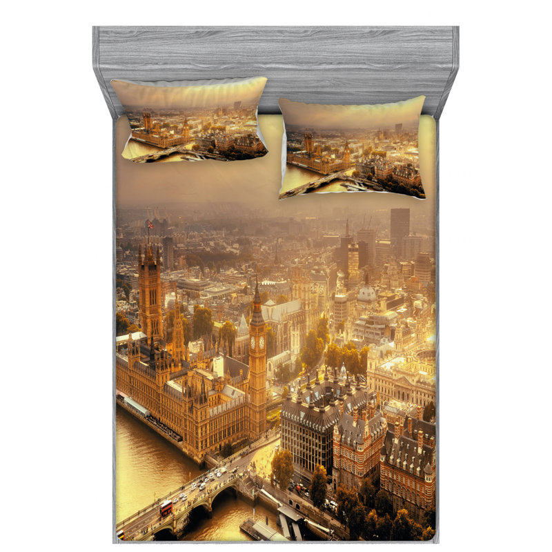 Microfiber Sheet Set, Full Sheet Set with Fitted Sheet