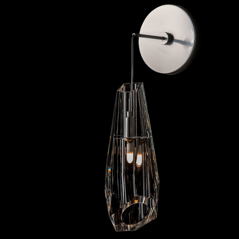 Luma Metal Armed Sconce, Sterling