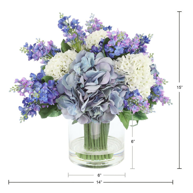 Mixed Floral with Hydrangeas, Viburnum and Lilacs