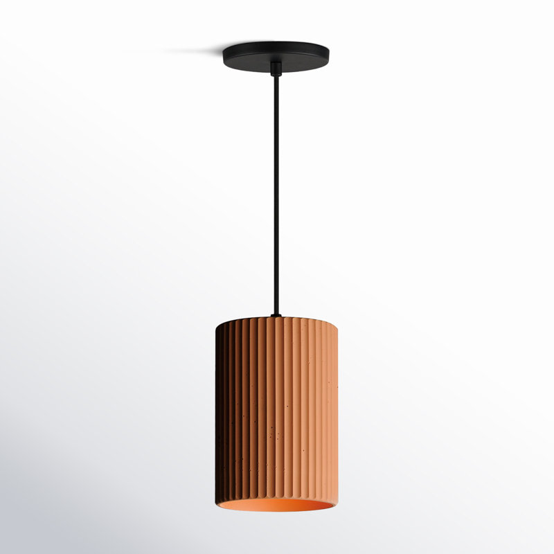 Calcott 1 - Light Cylinder Pendant, Terra Cotta, Terra Cotta