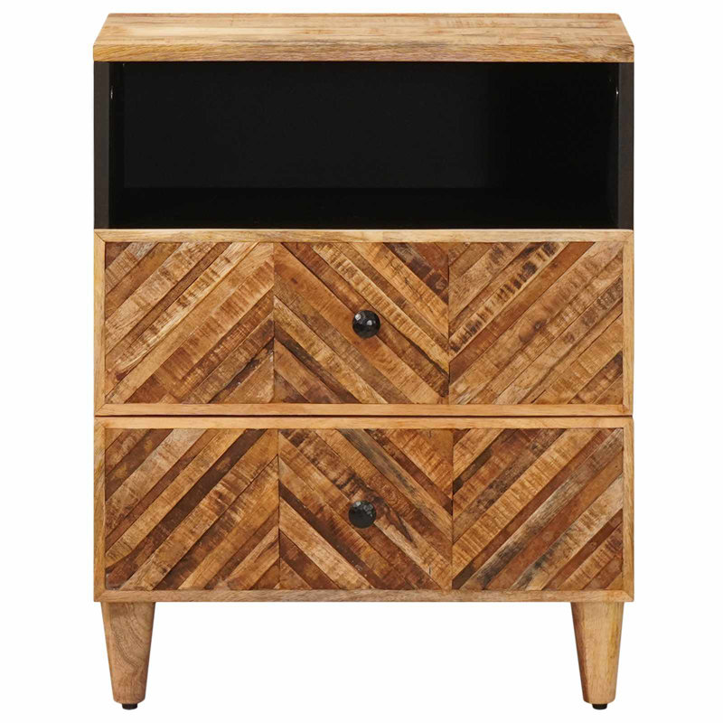 50cm W Solid Wood Bedside Table