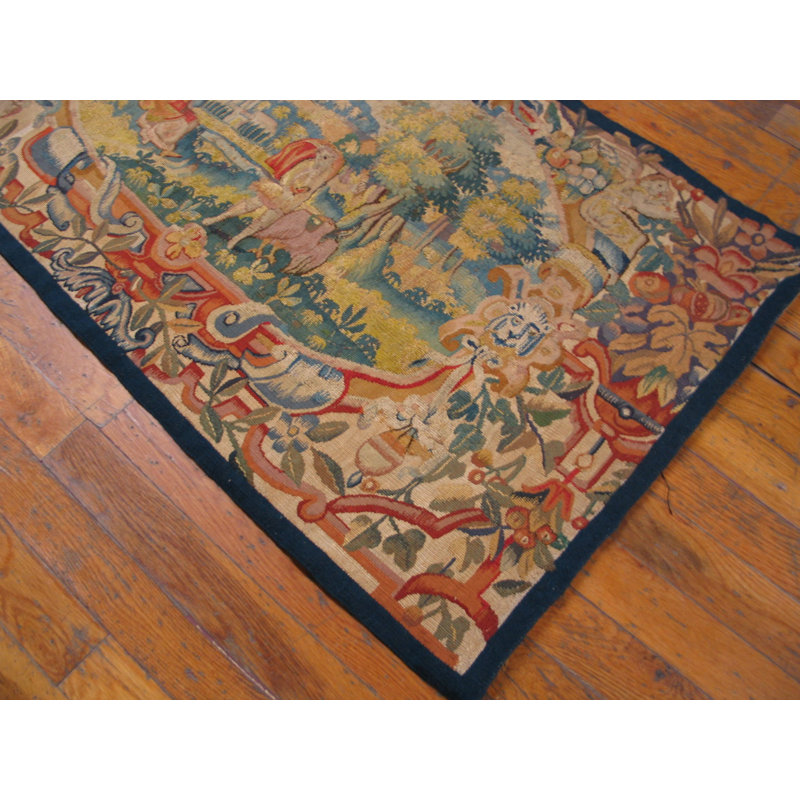 Tapis antique tapisserie flamande