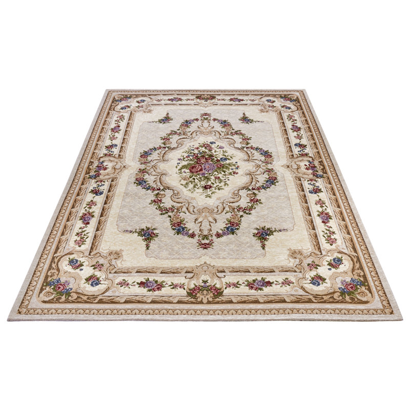 Gobelin Cream Rug, Rectangle 120 x 180cm