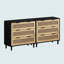 Armoire de rangement en rotin 3 tiroirs-1977623268