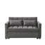 Canapé-lit, canapé convertible, fauteuil inclinable, lit, 3-en-1, dossier réglable à 3 positions, canapé modulaire à 2 places, 2 poches latérales, 2 coussins pour le salon, appartement, etc., velours beige de 54 po de largeur.-615509405