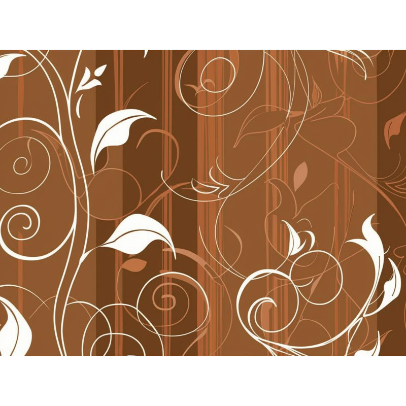 Botanical scrolls Shower Curtain -  Cool pattern Bathroom Decor, 83"H x 70"W