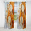 Tangerine Tango III - Rideau abstrait à motifs abstraits - 1 panneau-517186870