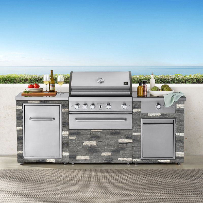 86” GT Elite 6B Outdoor Kitchen with Griddle