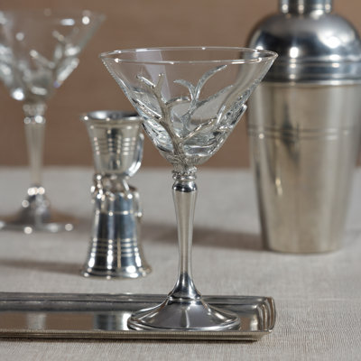 Verre à martini et étain Encinas