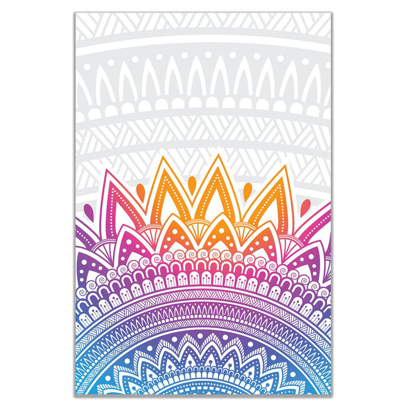 Mandala Spiritual Pattern - Wrapped Canvas Print, 31cm H x 20cm W