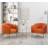 Mariantonietta Velvet Barrel Chair-914736329