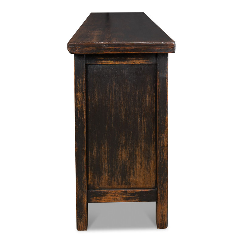 Persian 98'' W Solid Wood Credenza, Dark Brown
