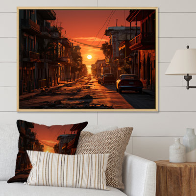 «Havana Sunset Panorama I», reproduction sur toile