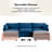 Redenius 4-Piece 112'' Upholstered L-Shape Sectional-1169641721