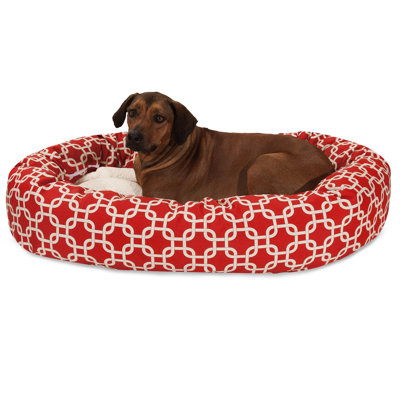 Links Geometric Polyester Pet Bed