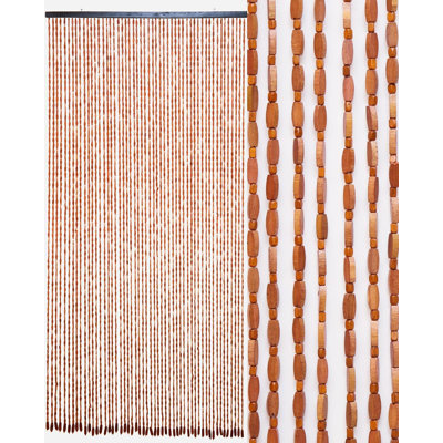 Rideau à rideaux en bois et bambou 52 fils Boho