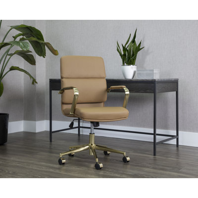 KLEO OFFICE CHAIR - TAN - Brown