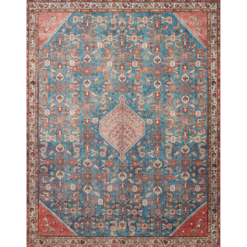 Sim Oriental Indoor Rug, Rectangle 7'6" x 9'6"