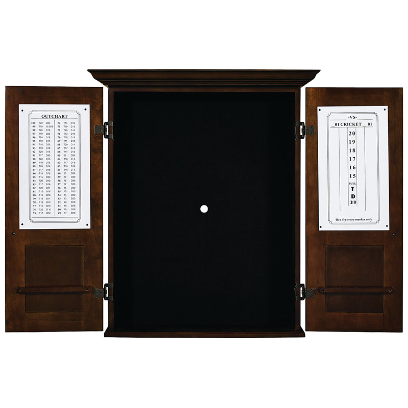 DARTBOARD CABINET SQUARE, Cappuccino