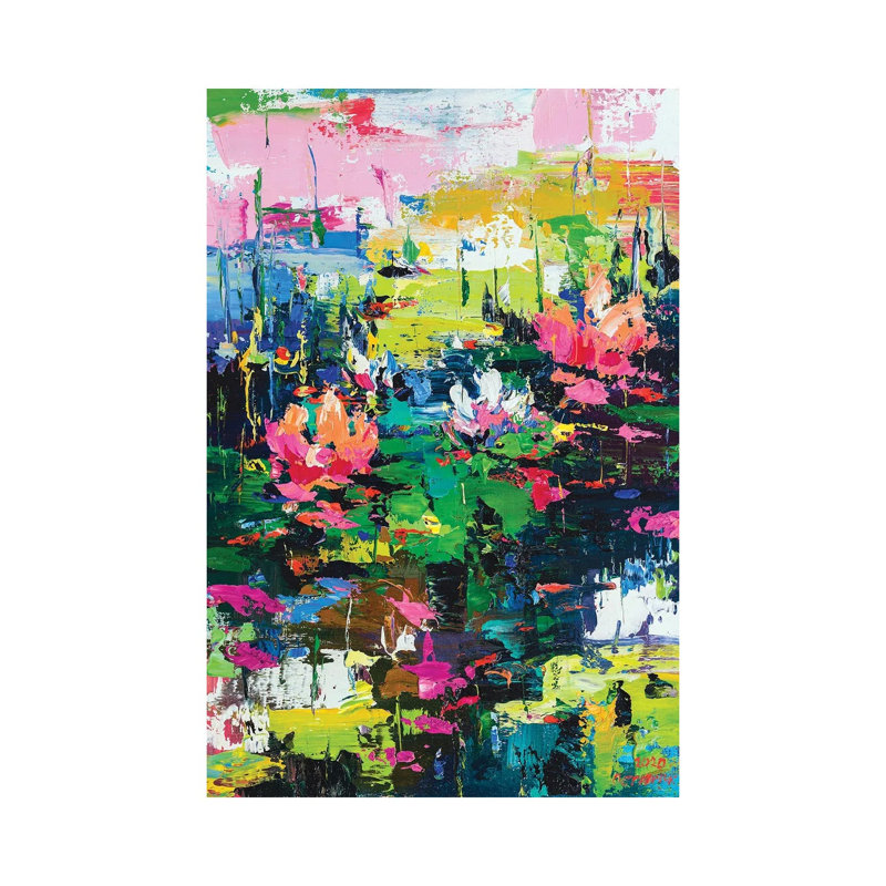 Abstract Landscape by Andrej Ostapchuk - Painting on Canvas, 66.04cm H x 45.72cm W x 3.81cm D, Wrapped Canvas