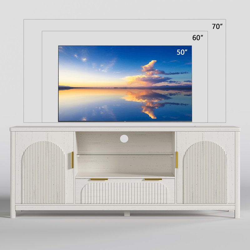 TV Stand for TVs up to 75", White