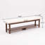 Banc en bois massif 70,9 "avec rangement pour le vestibule et banc pour chaussures
