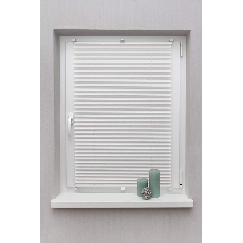Room Darkening Pleated Shade, 130 cm L x 40 cm W, Cream