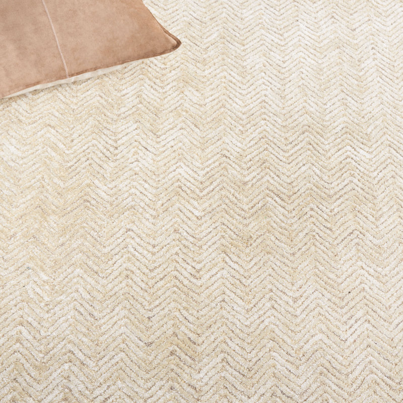 Stellina cotton and viscose rug, Carré 6 pi