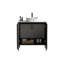 Meuble-lavabo autoportant 30 po avec lavabo, grande vasque de rangement pour salle de bain moderne, lavabo une pièce sans drain et robinet, KD