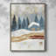 «Christmas Holiday Art CCLxxxiv», reproduction d'art encadrée - bois massif-1107559299