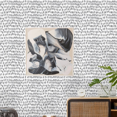 Rouleau de papier peint adhésif Aquera Brushstrokes