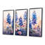 «Blue Bonn Wildflower Blue Bonnets Dreams III - Blue Bonnets», ensemble de reproduction d'art mural-82954800-82954803
